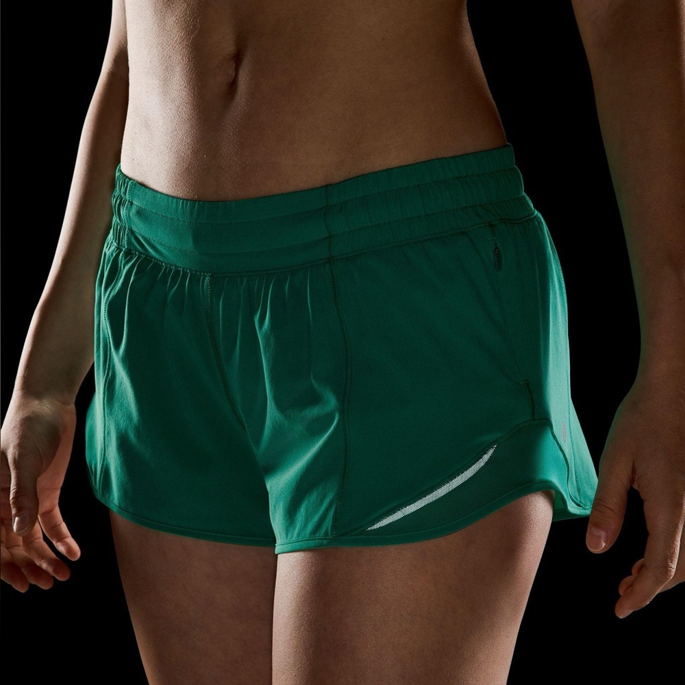 Lululemon Green Hotty Hot Shorts